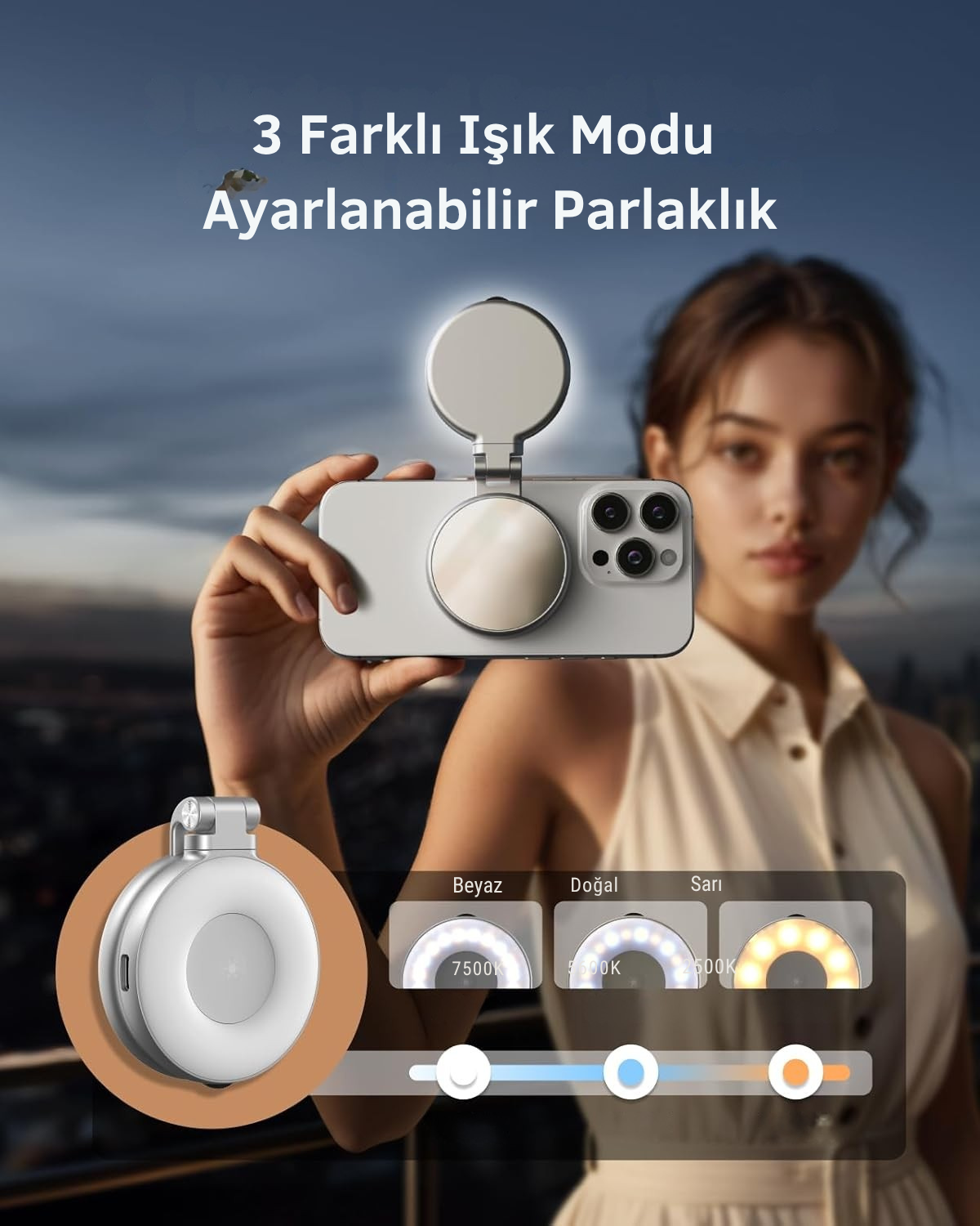LumiGlow Manyetik Selfie Işığı - Lumipop