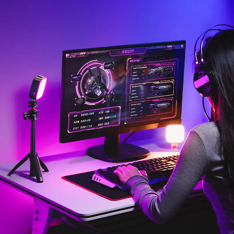 RGB Mini Video Işığı – Manyetik, Taşınabilir, Ayarlanabilir LED Panel - Lumipop