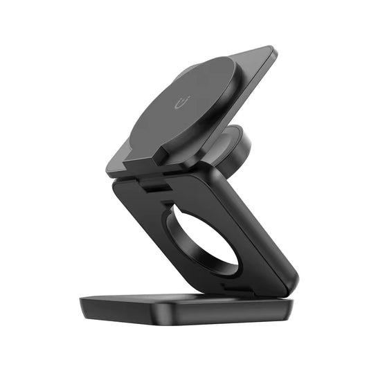 LumiDock™ 3'ü 1 Arada Katlanabilir Kablosuz Şarj İstasyonu - Lumipop