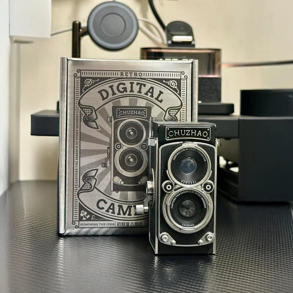 CHUZHAO Mini Retro Dijital Kamera – TLR Tarzı, Kompakt ve Eğlenceli - Lumipop