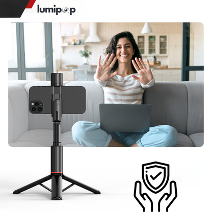 MiniStüdyo Plus™ – Işıklı Bluetooth Tripod & Selfie Standı - Lumipop