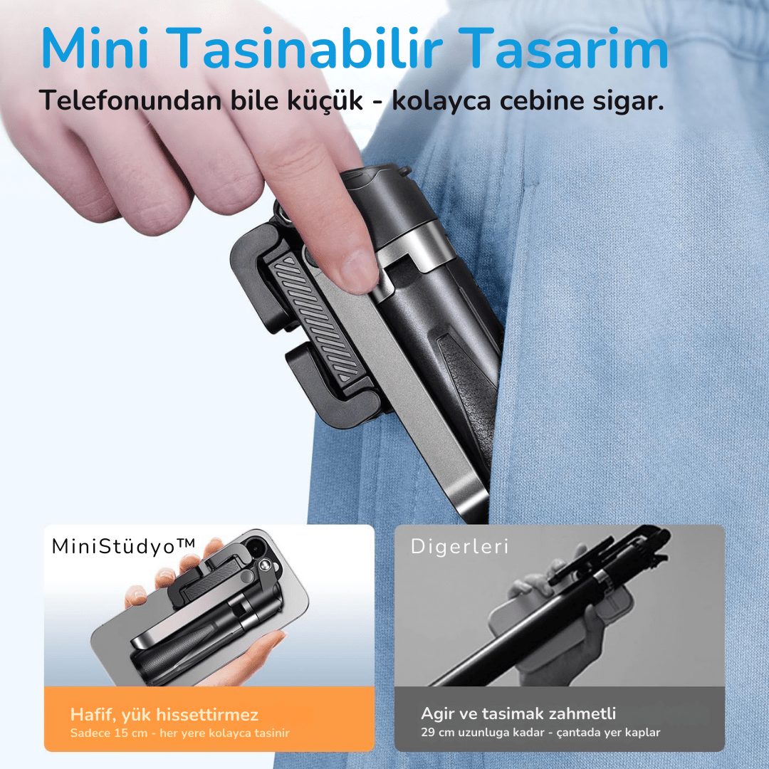 MiniStüdyo – Işıklı Tripod & İçerik Asistanı - Lumipop