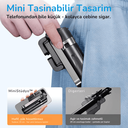 MiniStüdyo – Işıklı Tripod & İçerik Asistanı - Lumipop